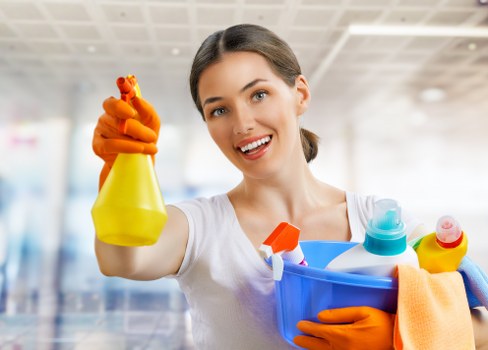 Professional after builders cleaning in Westminster removing dust from a renovated room