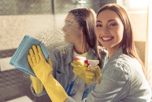 Load-based carpet cleaning estimate for a busy Westminster office