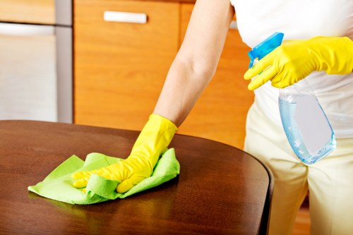 Electrical and slip hazard awareness during cleaning